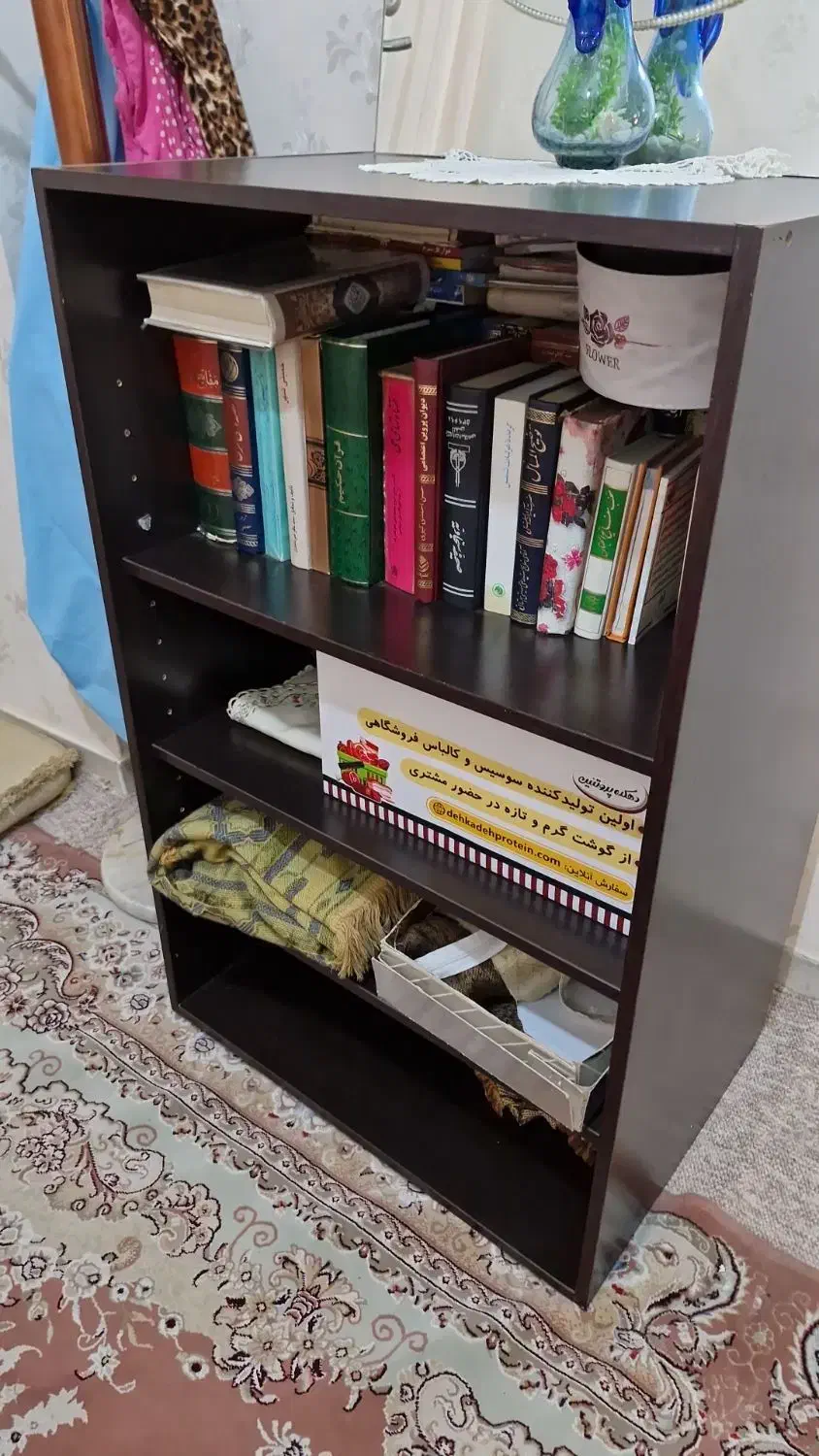 قفسه کتابخانه یا جای فایلی ام دی اف ۴ طبقه|کتابخانه، شلف، قفسه‌های دیواری|تهران, تهرانپارس غربی|دیوار