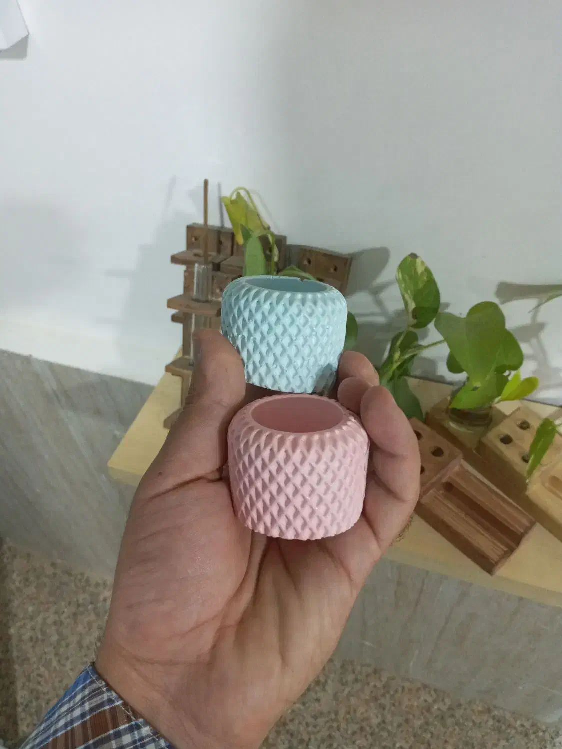 جا شمعی  گلدان دکوری تزئینی گل|بدلیجات|سبزوار, گلشن|دیوار