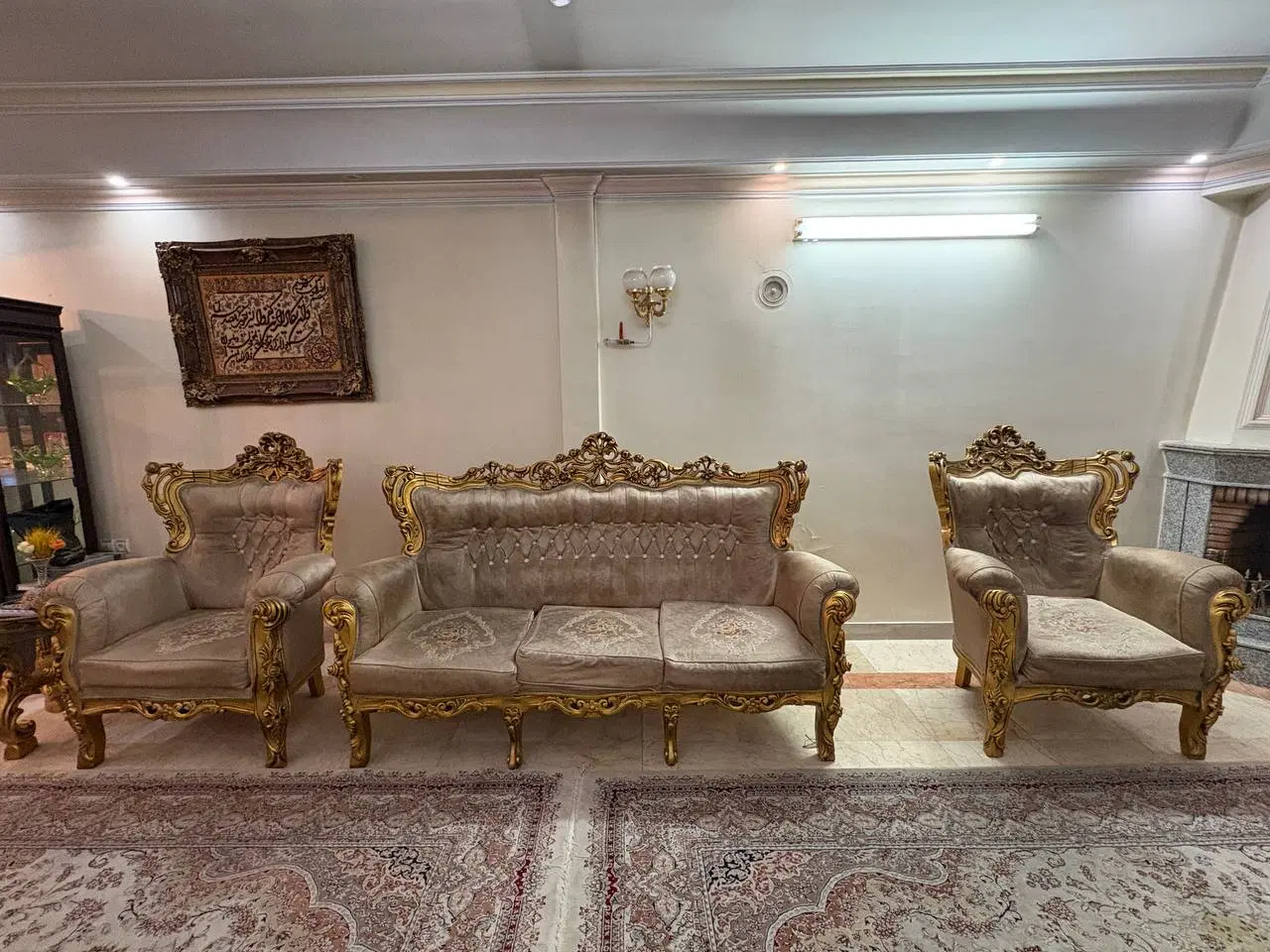 مبل ۹ نفره چوب راس گرجستان|مبلمان خانگی و میز عسلی|تهران, تهرانسر مرکزی|دیوار