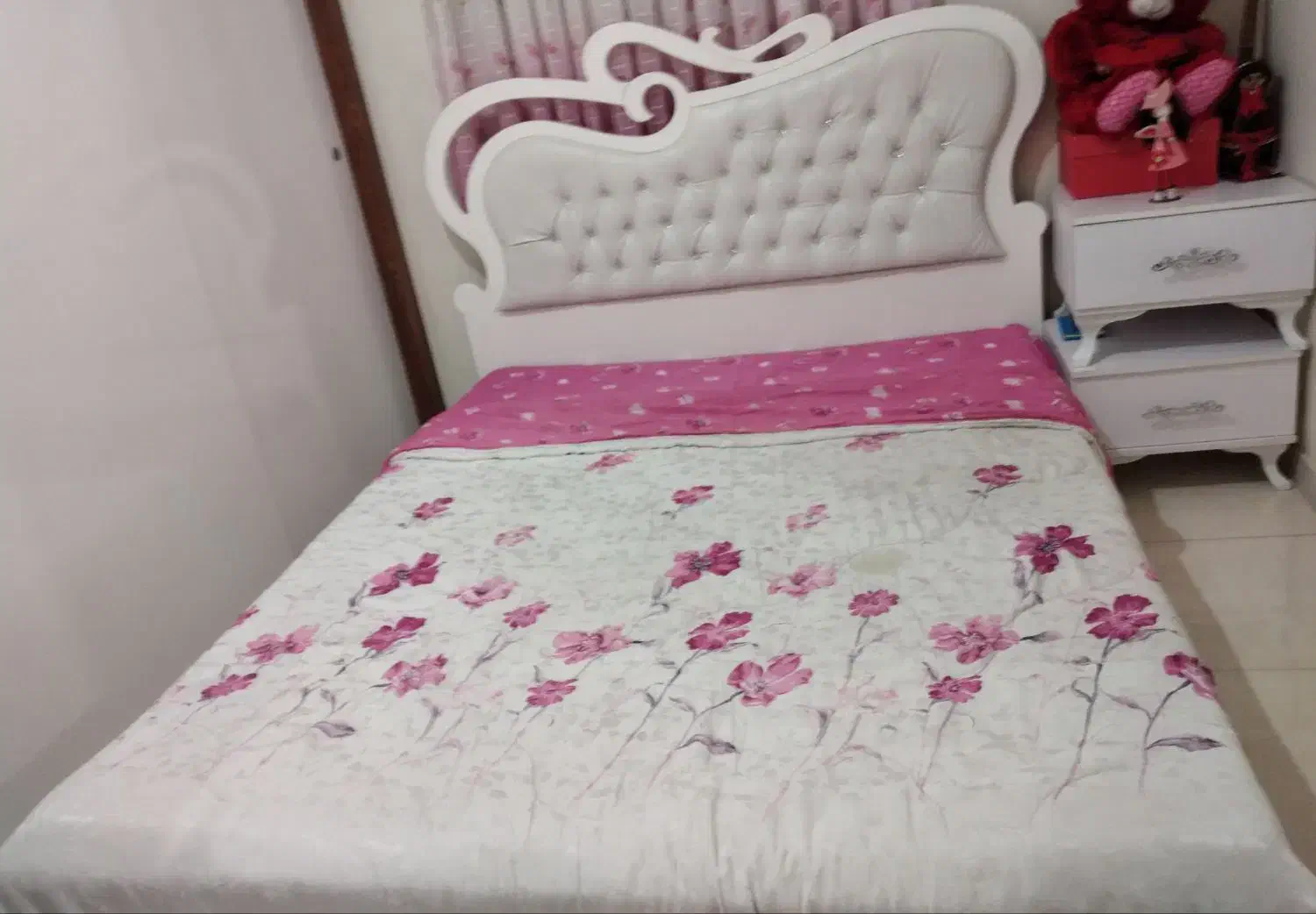 تخت خواب دونفره ودراور|تخت و سرویس خواب|تهران, والفجر (افسریه)|دیوار