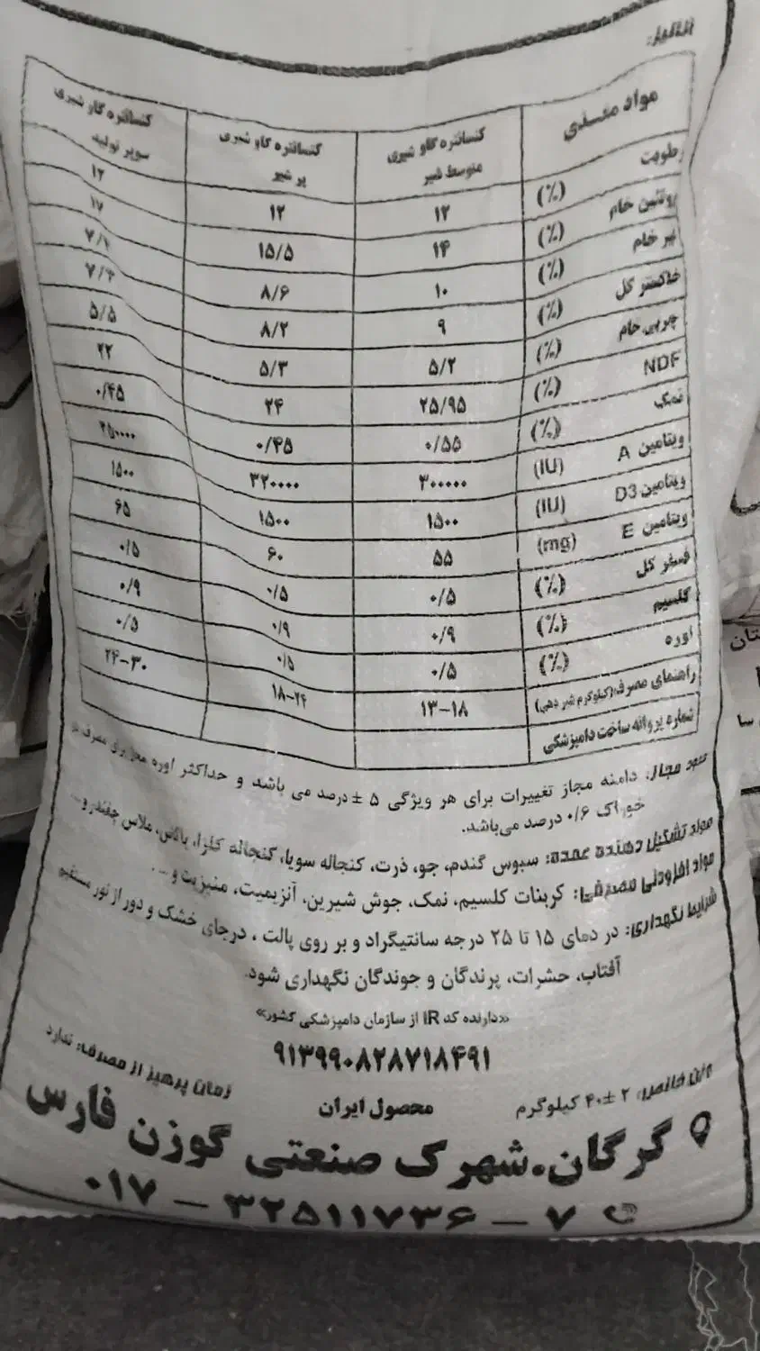 خوراک دام (کنسانتره)|عمدهفروشی|گنبد کاووس, |دیوار