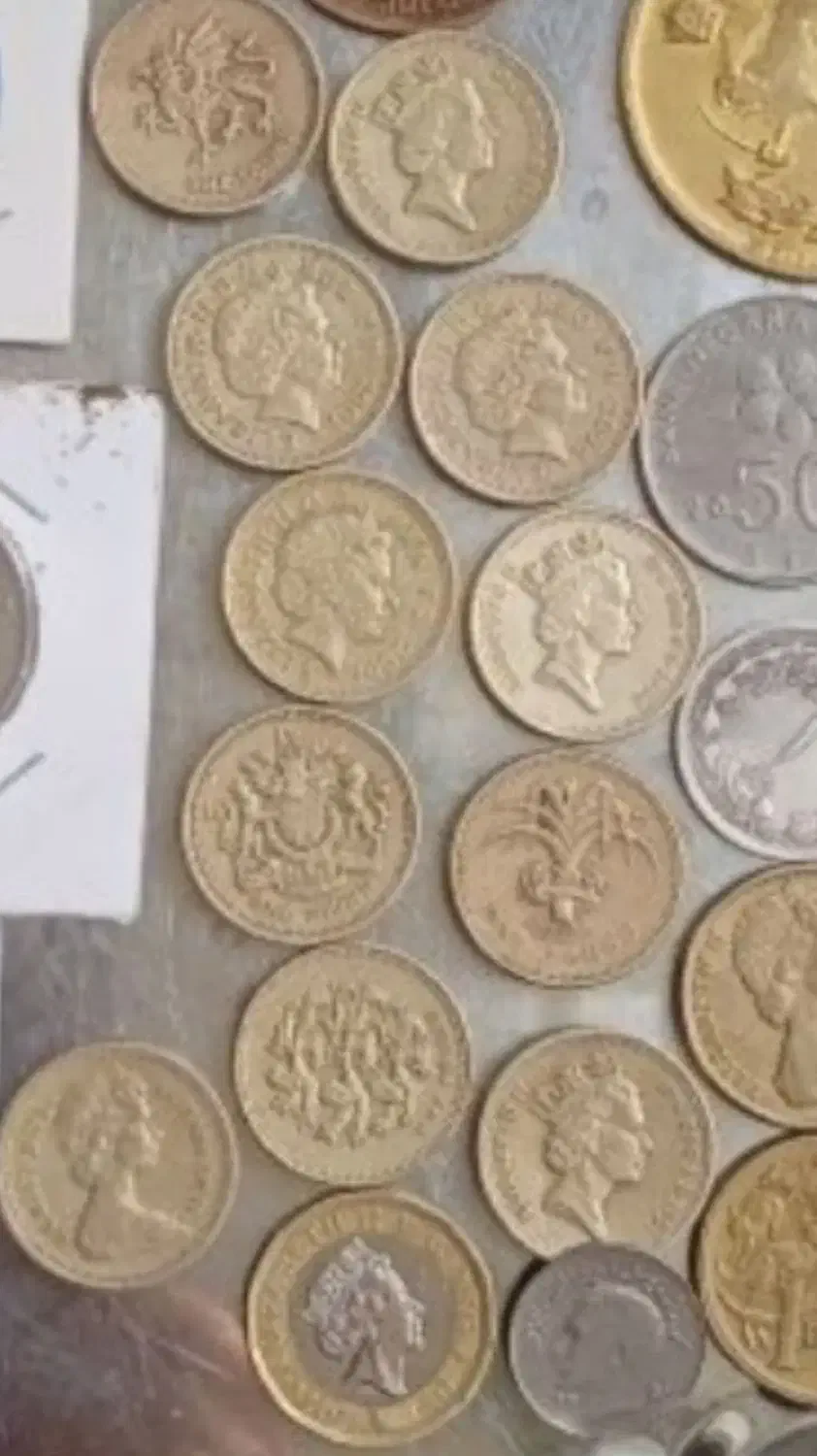 ۱ پوندی انگلستان|کلکسیون سکه، تمبر، اسکناس|کرمانشاه, |دیوار