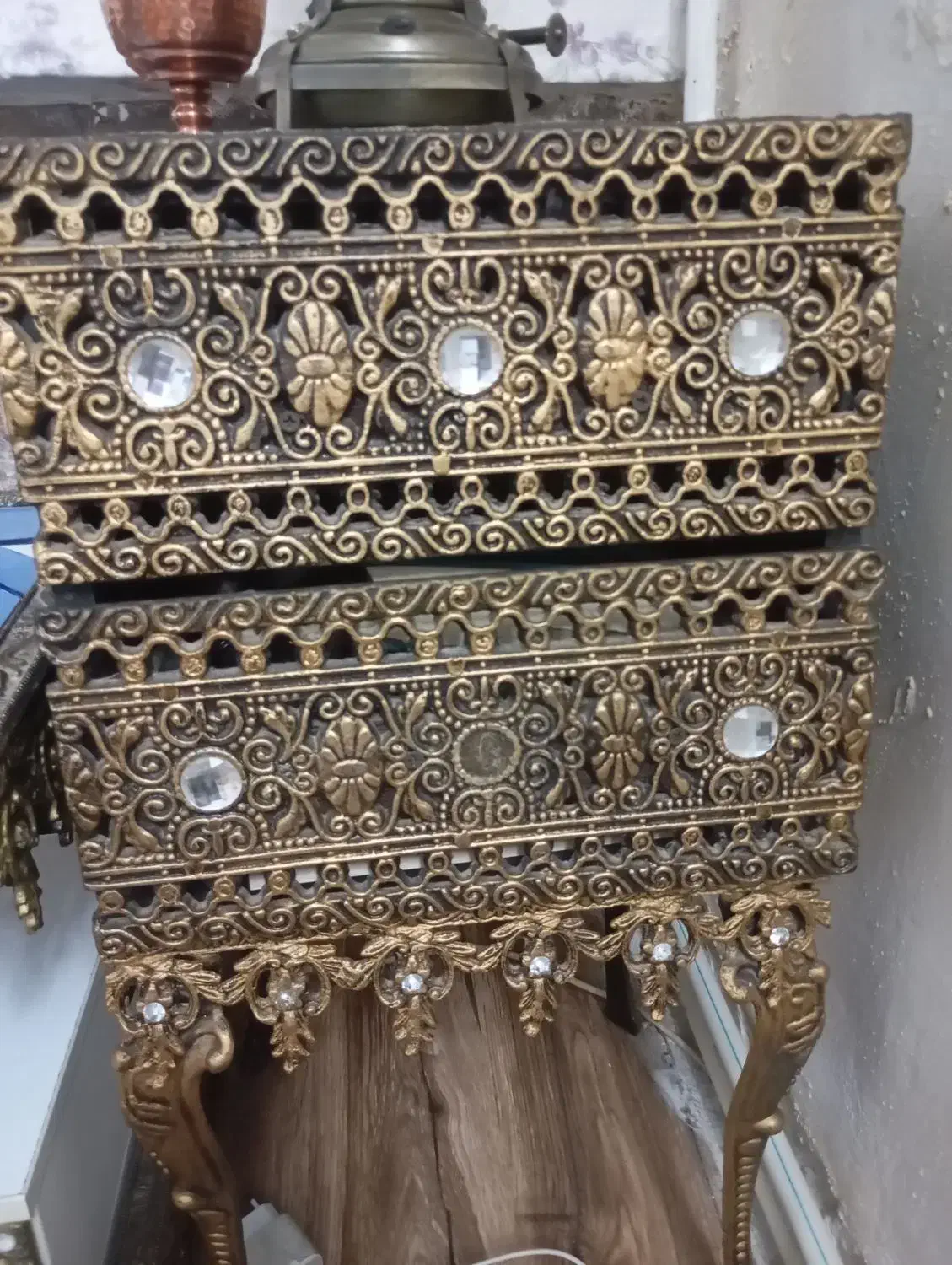 میزتلفن دوکشابه جنس برنز|میز تلفن|اراک, |دیوار