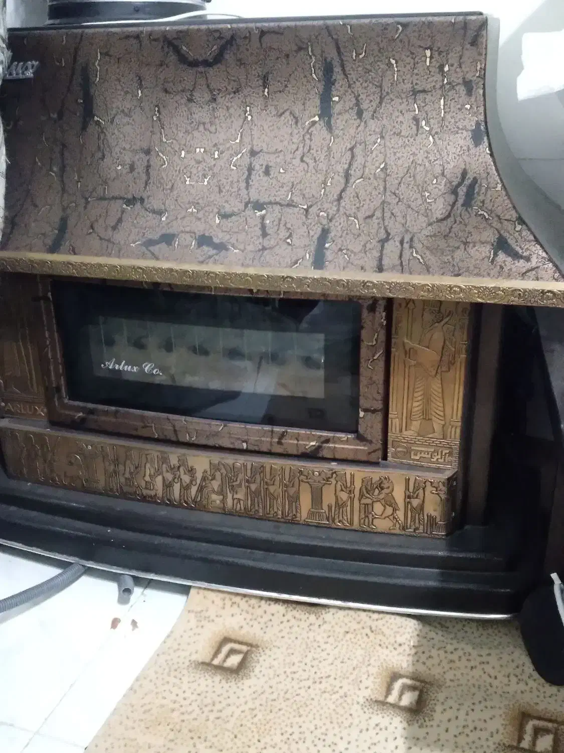 بخاری شومینه ای بزرگ|بخاری، هیتر، شومینه|بروجن, |دیوار