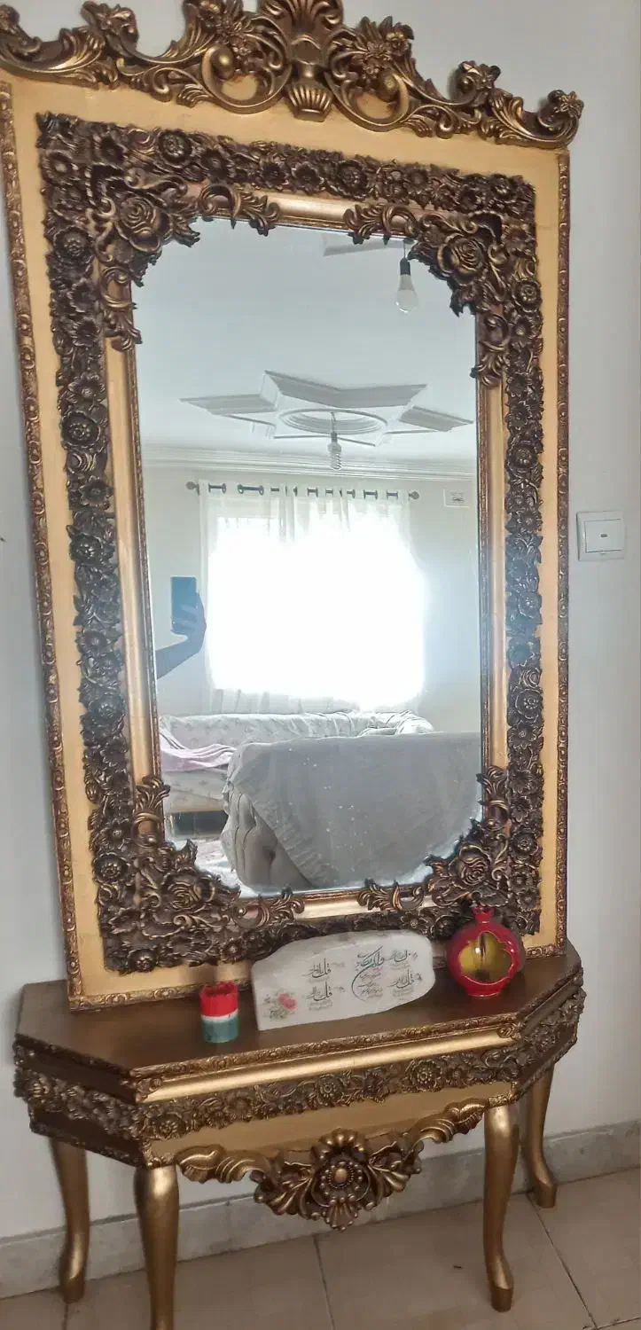 میز تی وی و آینه کنسول وجاکفشی|بوفه، ویترین، کنسول|رودهن, |دیوار