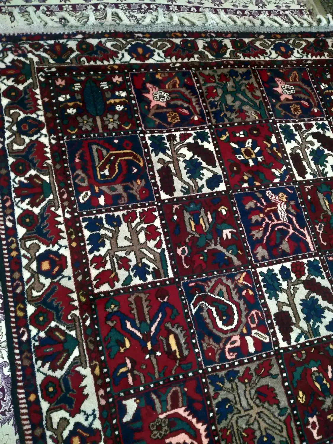 قالی بلداجی بینظیر سالم مواد گیاهی|فرش|لردگان, |دیوار