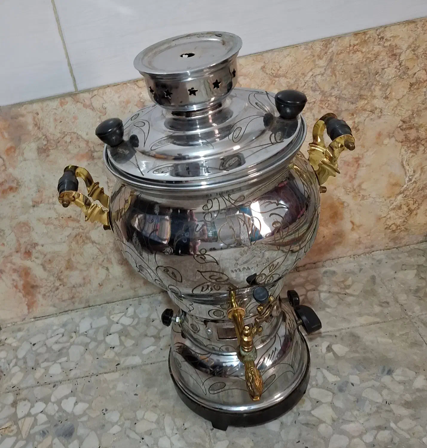 سماور گازی 6 لیتری|سماور، چای‌ساز، قهوه‌ساز|تهران, آذری|دیوار