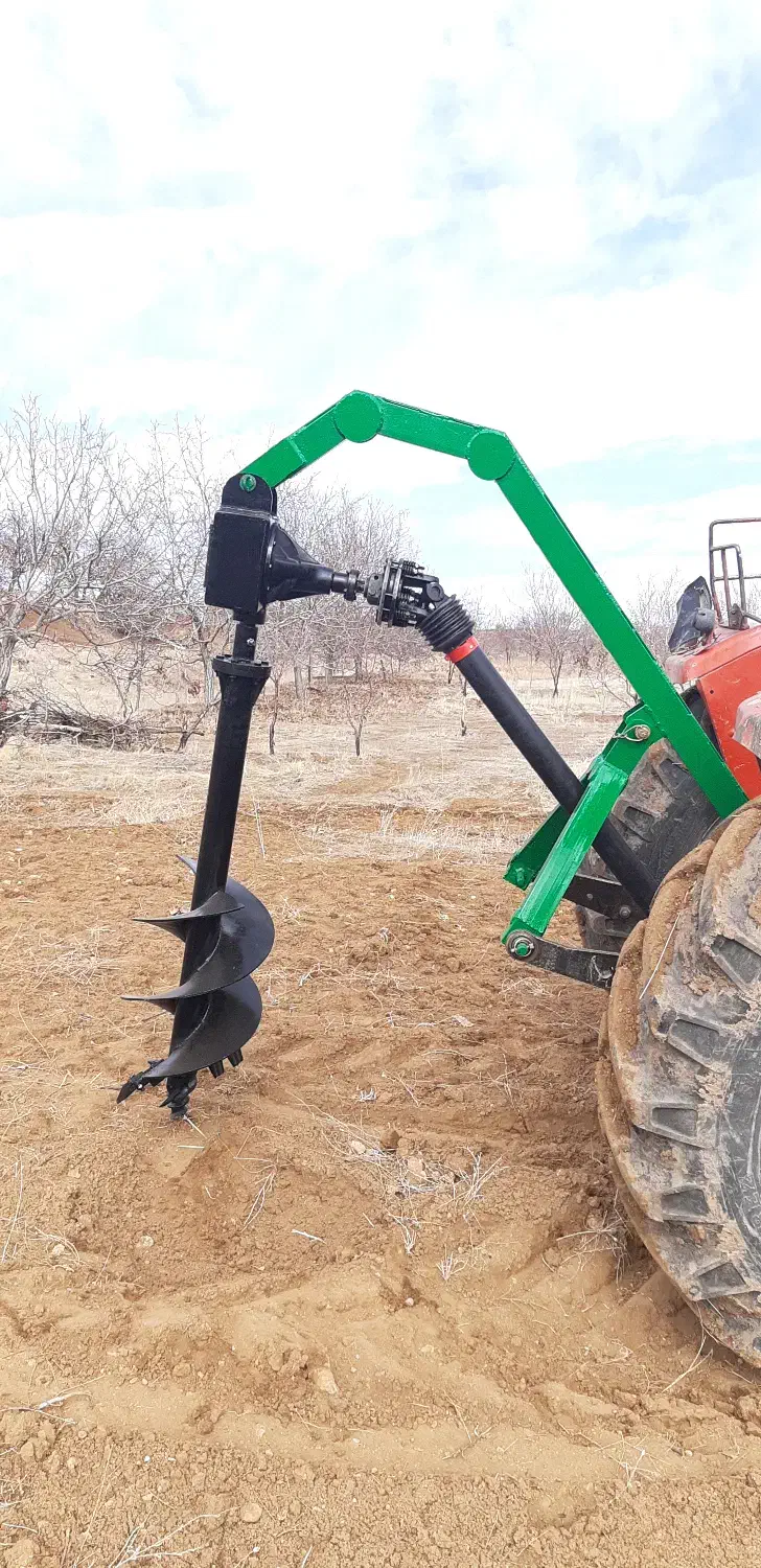 مته چاله زن و جرثقیل پشت تراکتوری|قطعات یدکی و لوازم جانبی|شیروان (لرستان), |دیوار