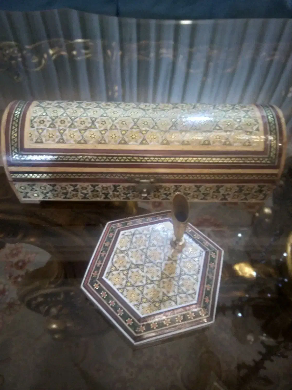 جعبه خاتم کاری شده|صنایع دستی و سایر لوازم تزئینی|کرج, گلشهر|دیوار