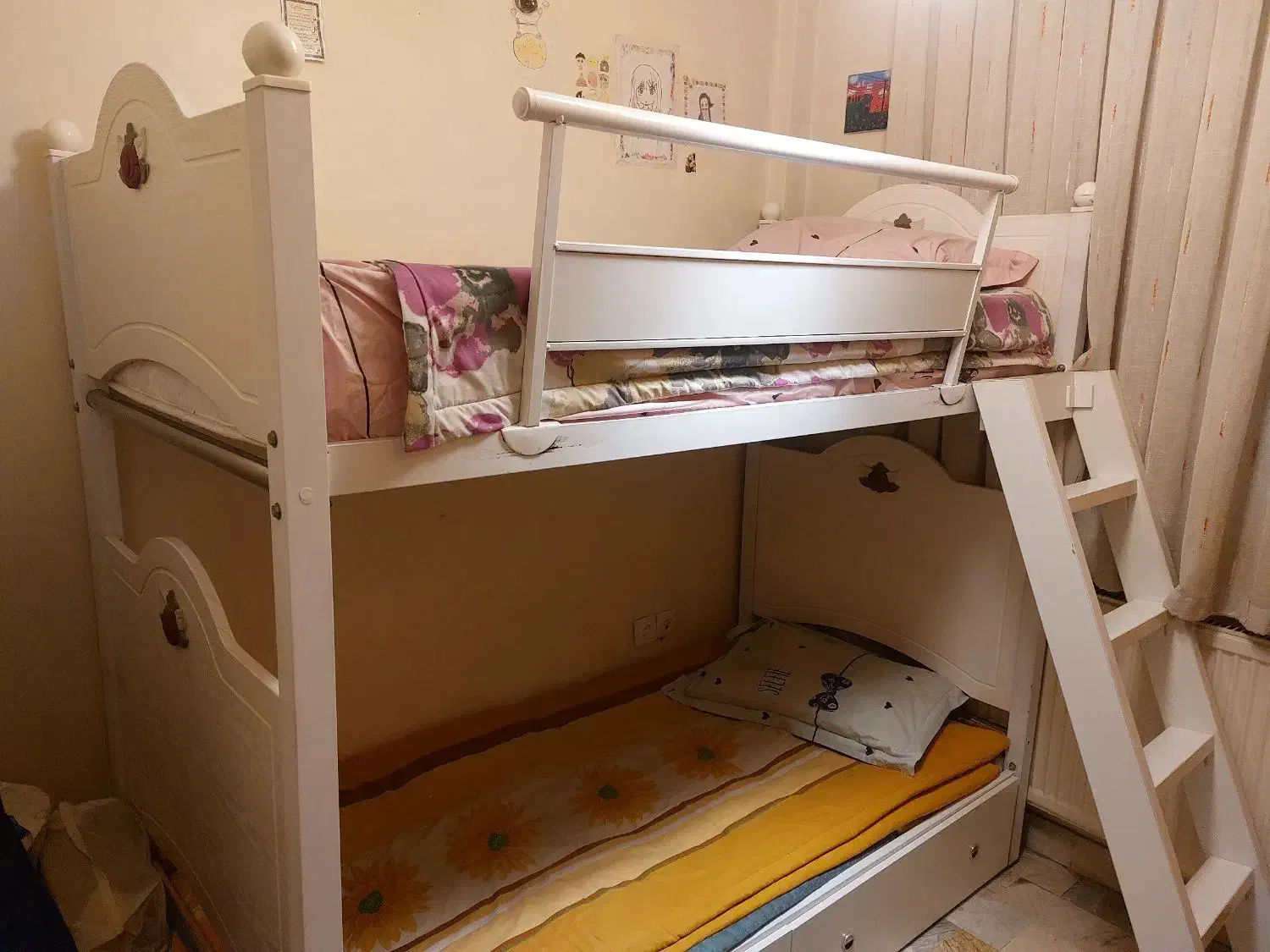 تخت دو طبقه|تخت و سرویس خواب|تهران, علم و صنعت|دیوار