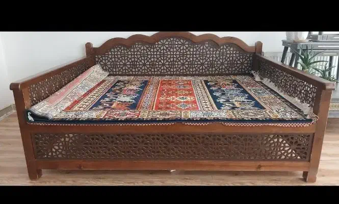 تخت سنتی شاه نشین|تخت و سرویس خواب|شاهینشهر, گزبرخوار|دیوار