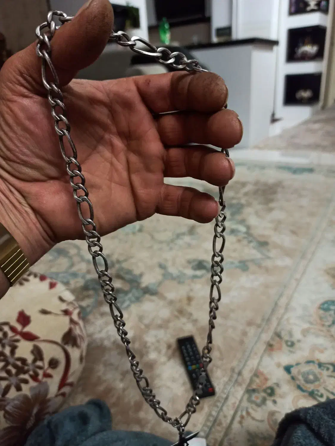 گردنبند. نقره|جواهرات|ری, علایین|دیوار