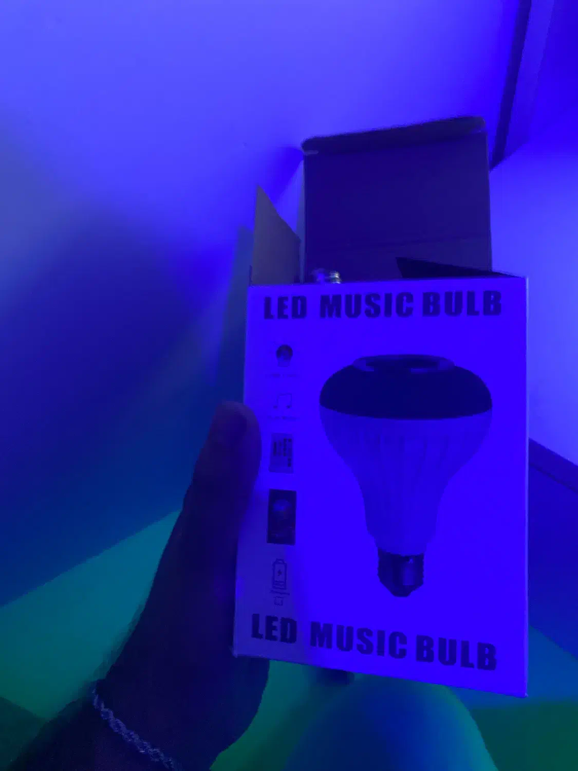 لامپ چند رنگ اسپیکر دار|لامپ و چراغ|هشتگرد, هشتگرد قدیم|دیوار