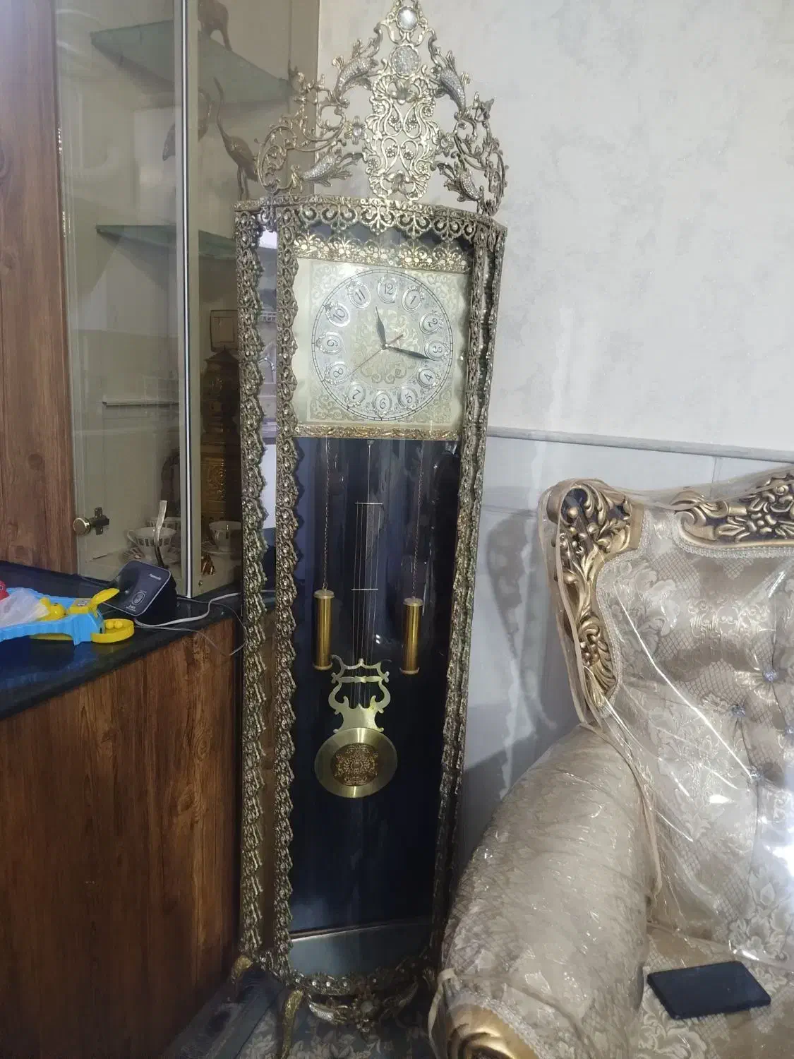 ساعت ایستاده برنز|ساعت دیواری و تزئینی|قم, زاویه|دیوار