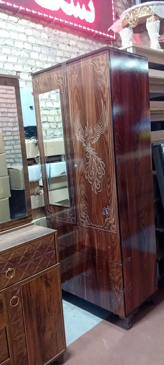 کمد لباس آیینه دار|جاکفشی، کمد، دراور|یزد, |دیوار