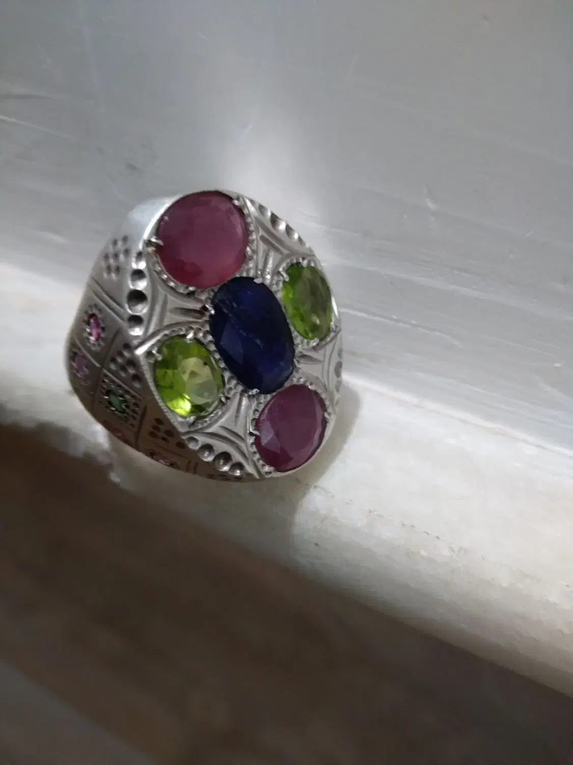 سه عدد انگشتر نقره ۹۲۵باسنگهای اصلی|جواهرات|قم, شهرک فاطمیه|دیوار