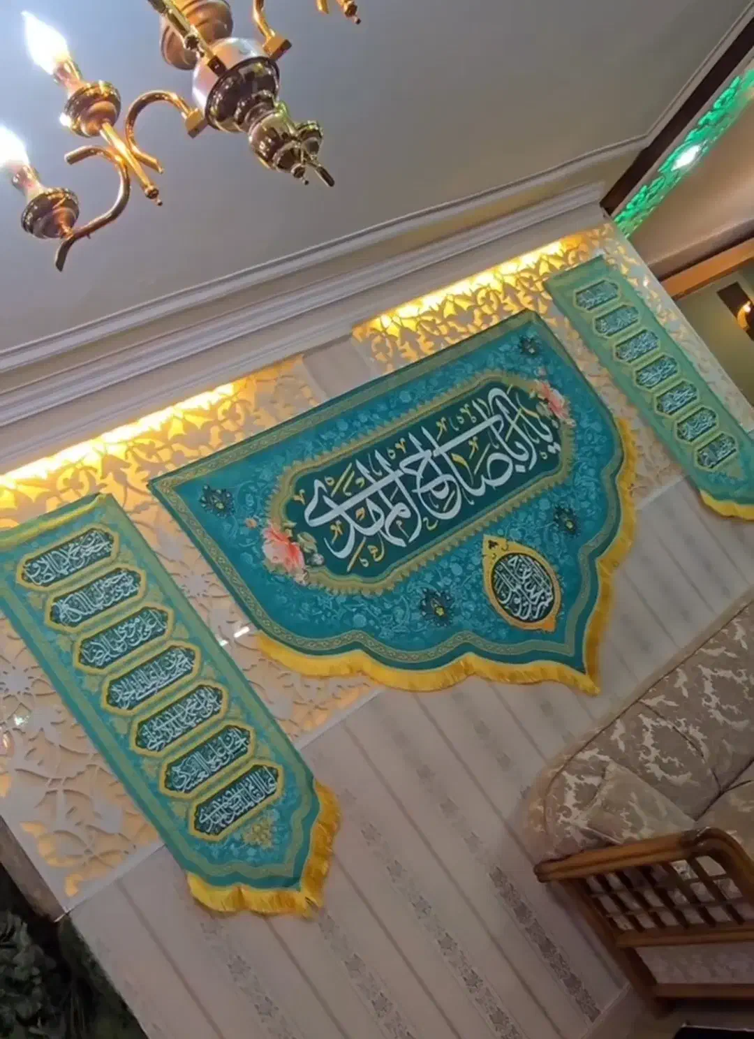 کتیبه های سه تیکه سایز بزرگ|پرده، رانر، رومیزی|بوشهر, |دیوار