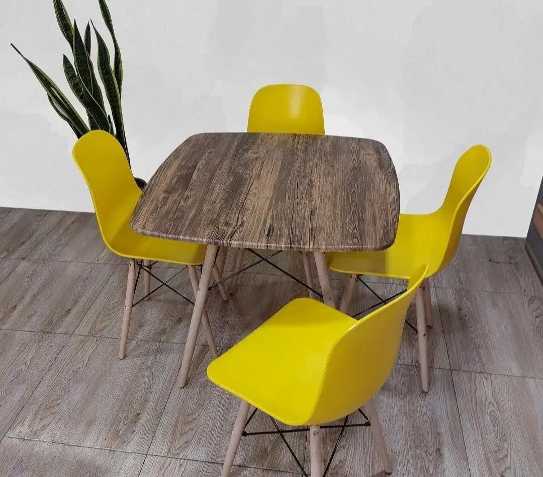 میز و صندلی غذاخوری ۴ نفره پایه ایفلی اثاث مارکت|میز و صندلی غذاخوری|سیرجان, |دیوار