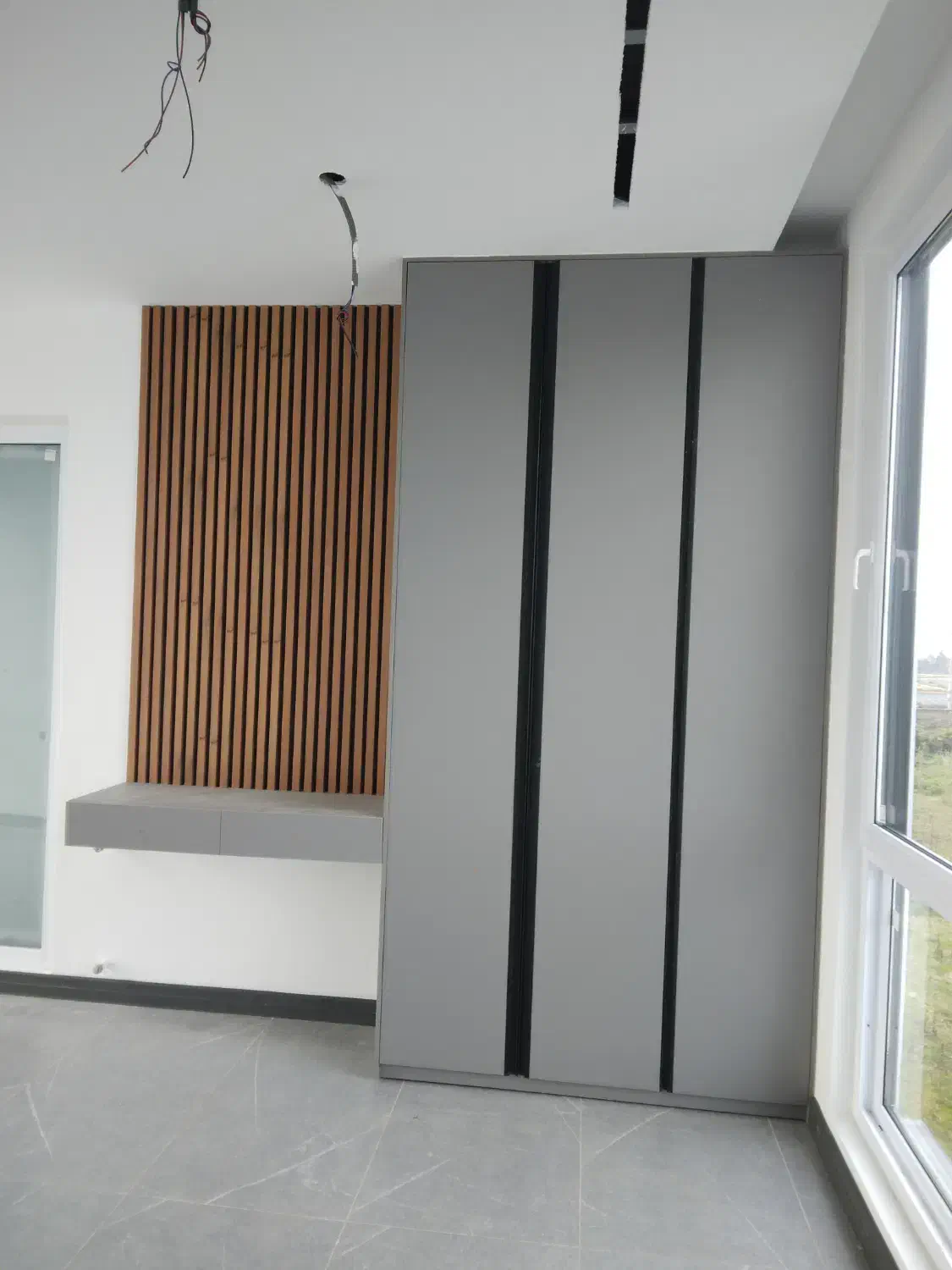 طراحی و اجرای کابینت کمد جاکفشی mdf|جاکفشی، کمد، دراور|نور, |دیوار