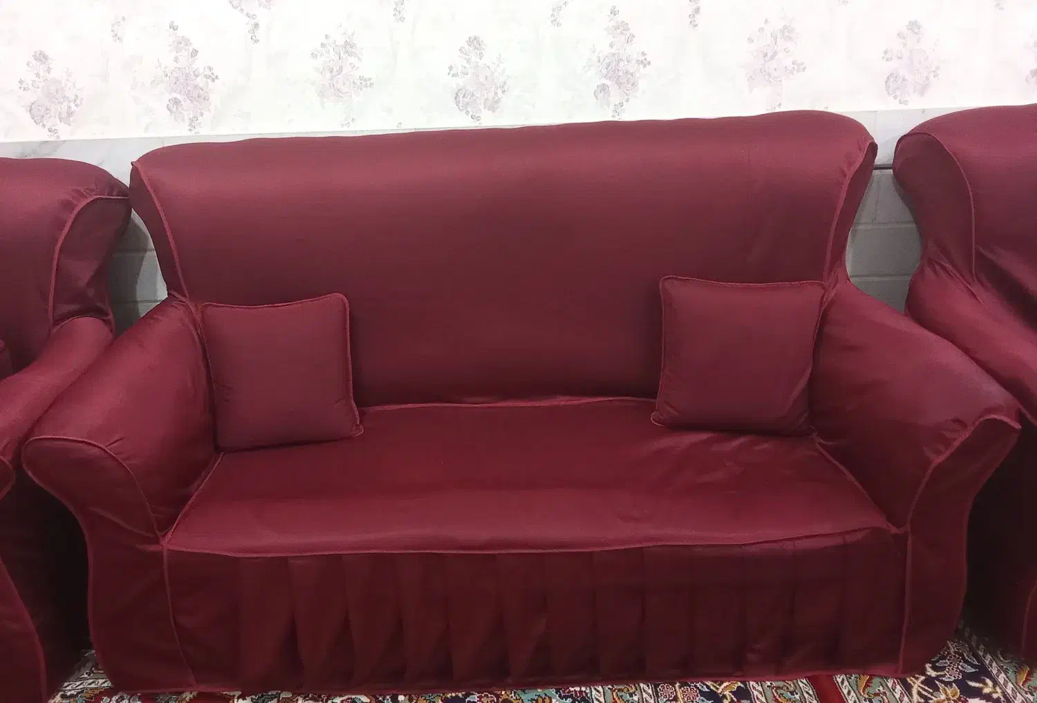 یک دست مبل هفت نفره تمیز|مبلمان خانگی و میز عسلی|فردوس (خراسان), |دیوار