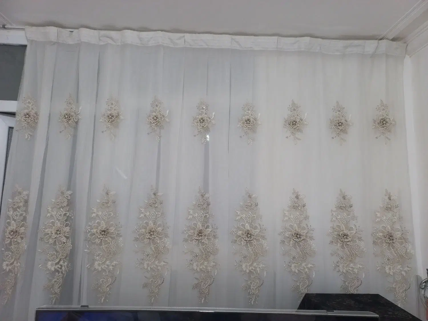 پرده حریر|پرده، رانر، رومیزی|قم, شهر قائم|دیوار