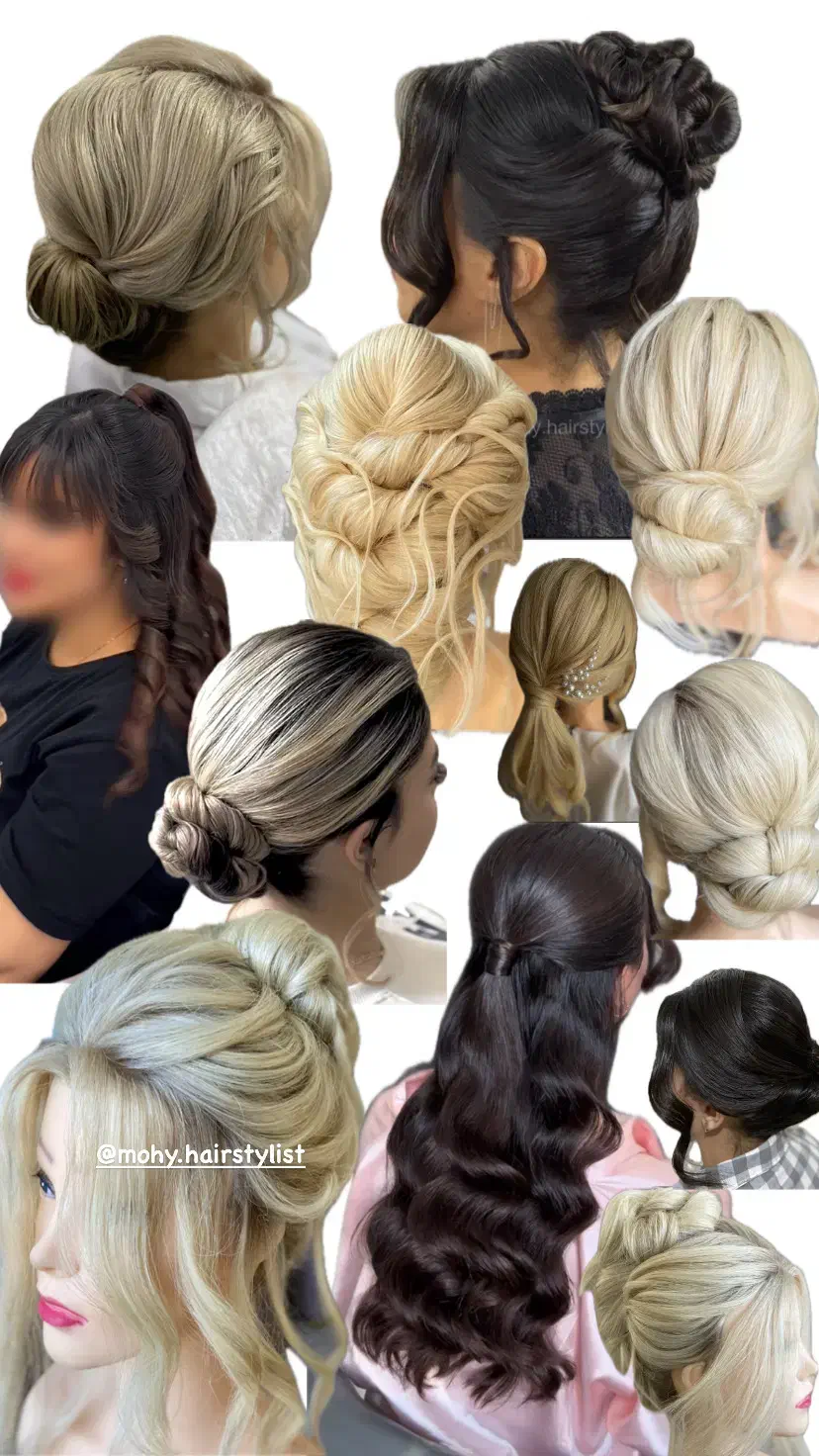 شنیون و استایل مو|خدمات آرایشگری و زیبایی|محمدیه-قزوین, |دیوار