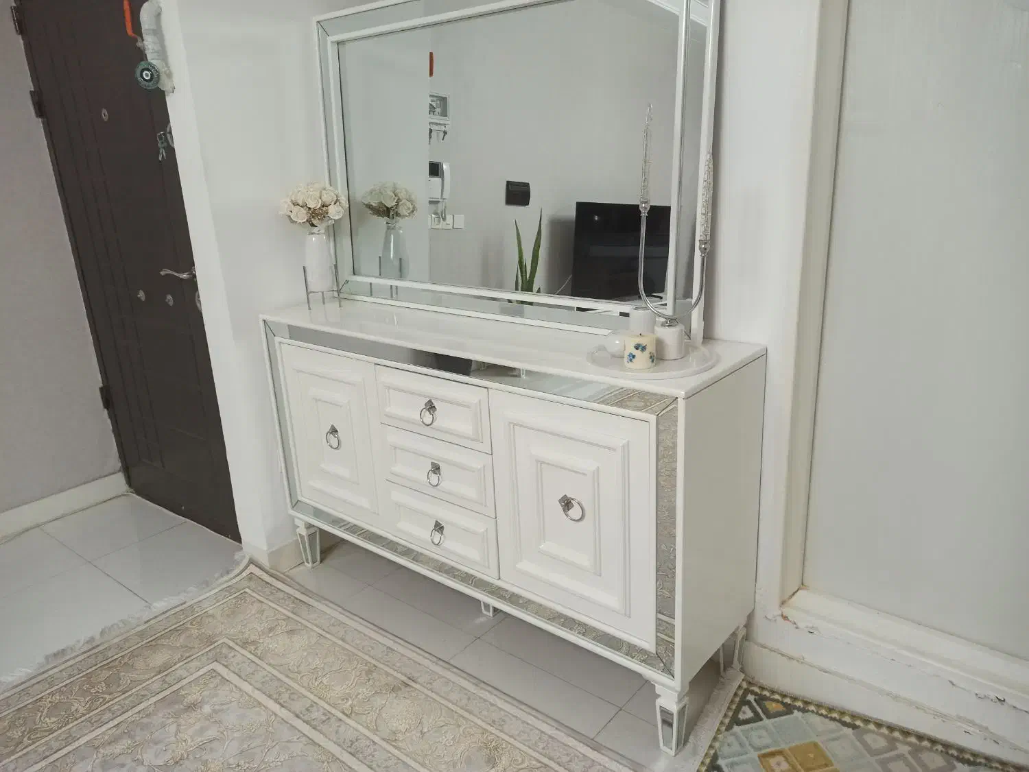 آینه کنسول و میز تی وی ست|بوفه، ویترین، کنسول|خرم‌آباد, |دیوار