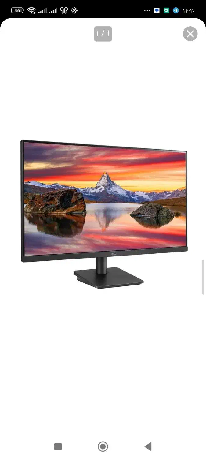 مانیتور ۲۷ اینچ الجی LG در حد|قطعات و لوازم جانبی رایانه|مشهد, ارشاد|دیوار