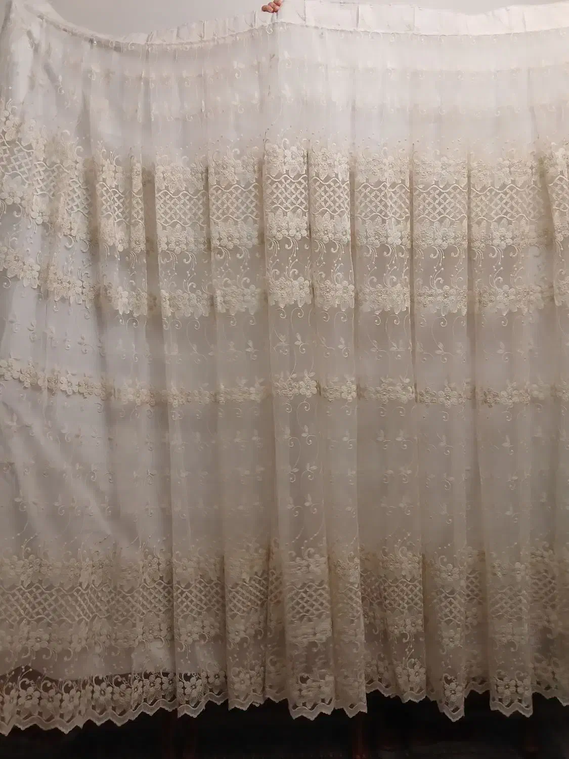 پرده اتاق ۲ عدد|پرده، رانر، رومیزی|تهران, حکیمیه|دیوار