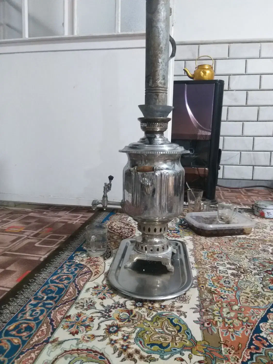 سماور زغالی قدیمی|سماور، چای‌ساز، قهوه‌ساز|قم, مهر آباد|دیوار