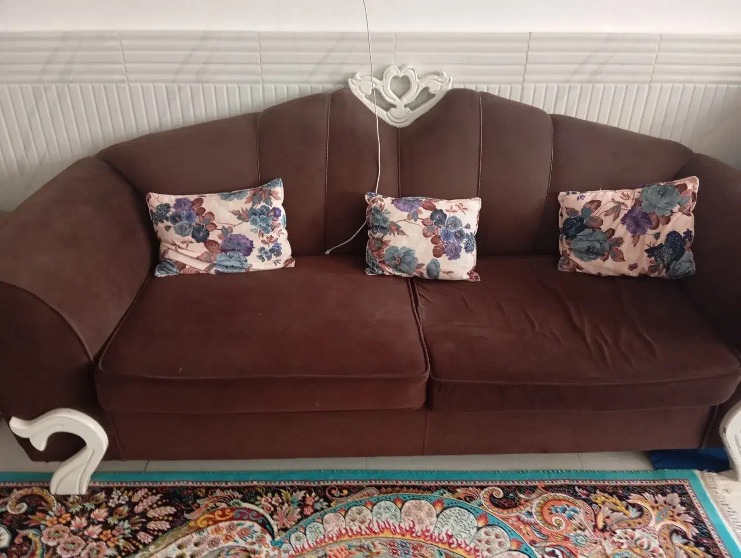 مبل 7نفره با میز عسلی دست دوم|حراج|ورامین, ورامین|دیوار