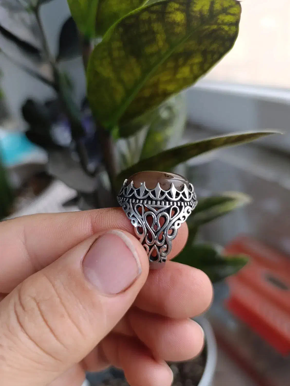 انگشتر عقیق شنی|جواهرات|پیشوا, |دیوار