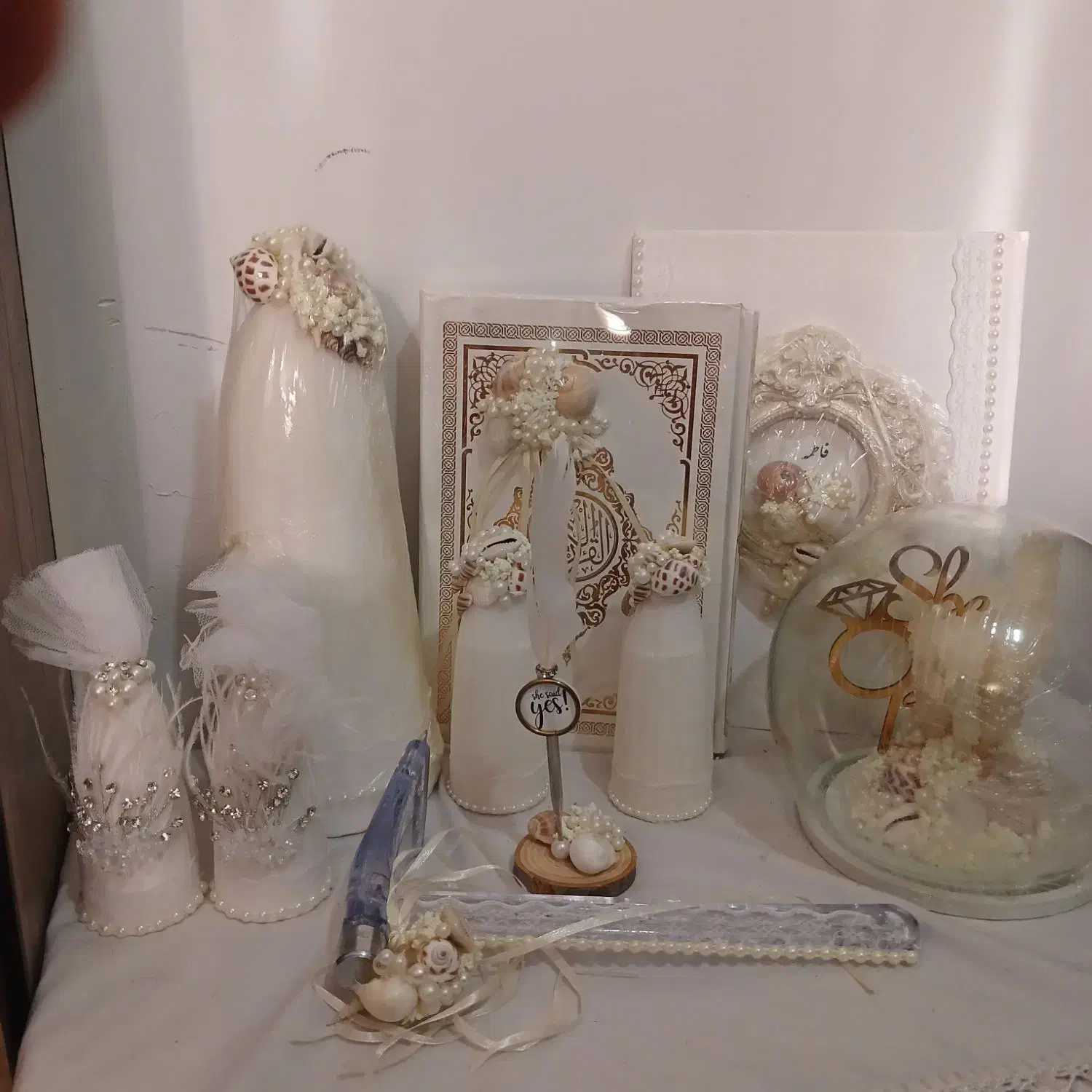 ست بله برون و عقد|صنایع دستی و سایر لوازم تزئینی|محمدشهر, شهرک پیام (مهرالبرز)|دیوار