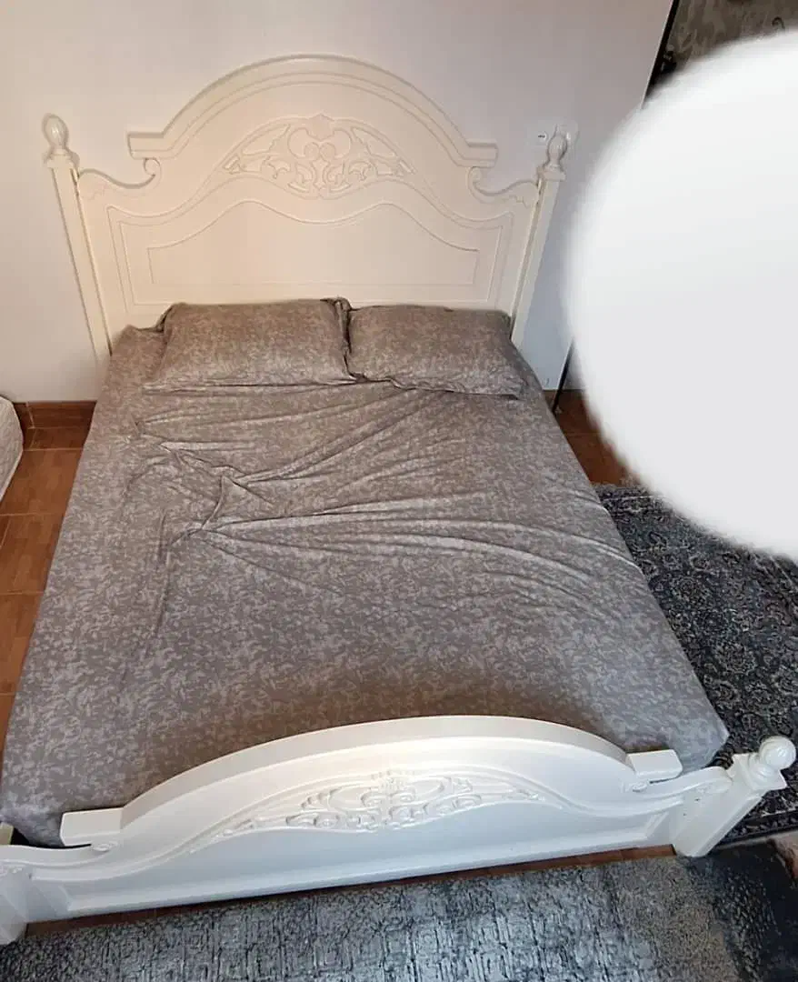 تخت چوبی و خوشخواب دونفره|تخت و سرویس خواب|رضوانشهر, |دیوار