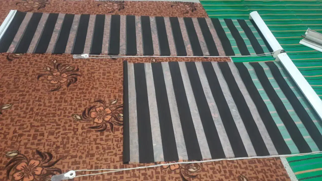 سه عدد پرده زبرا|پرده، رانر، رومیزی|بانه, |دیوار