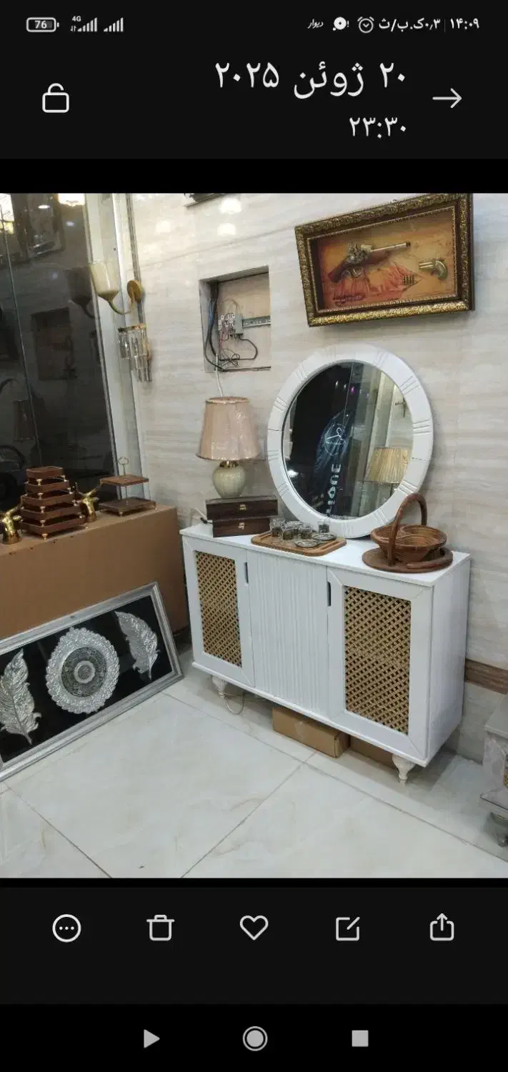 آیینه کنسول|بوفه، ویترین، کنسول|آبادان, |دیوار