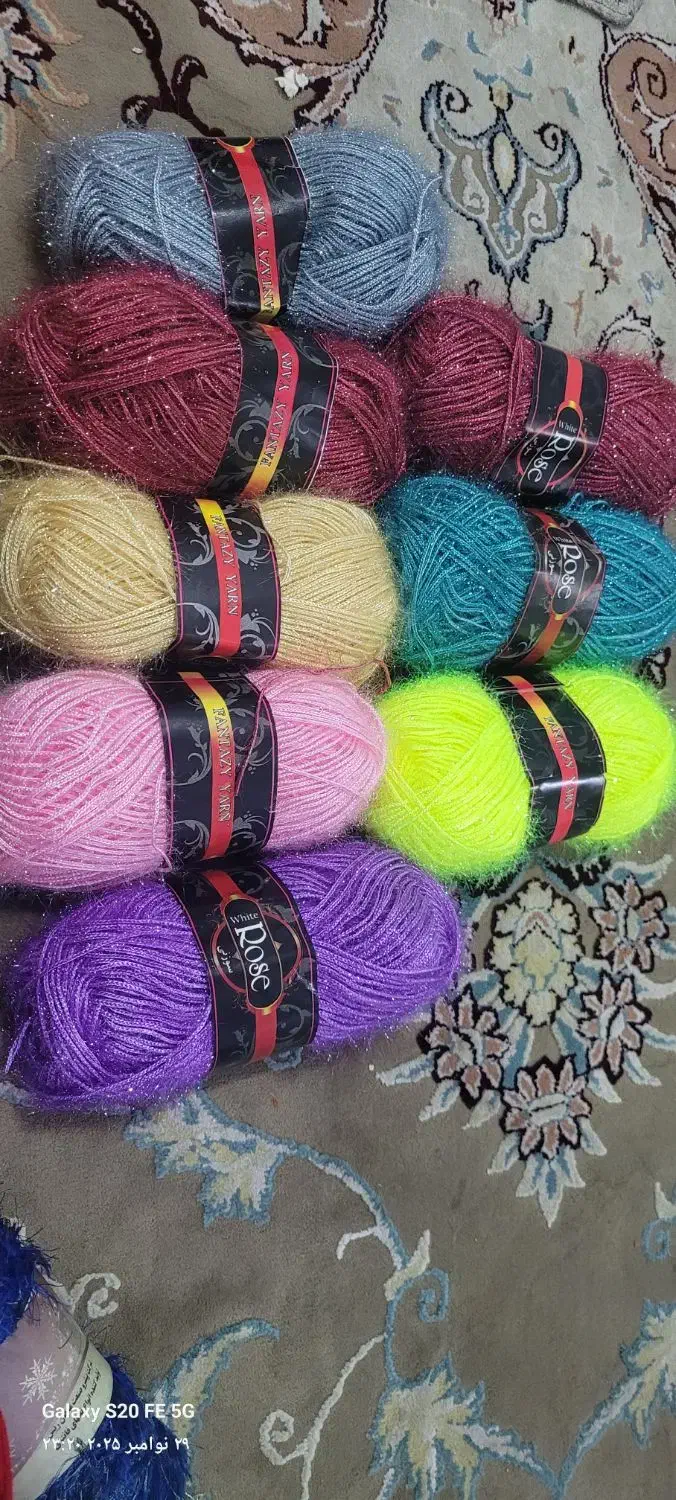 تعدادی کاموا سوزنی،یوموش،پلی استر|لوازم خیاطی و بافتنی|وحیدیه, |دیوار