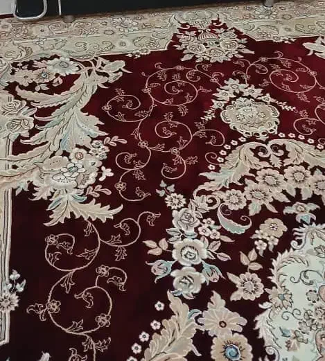 ۲ جفت فرش ماشینی ۹ متری خاطره کبیر قرمز|فرش|لنگرود, |دیوار