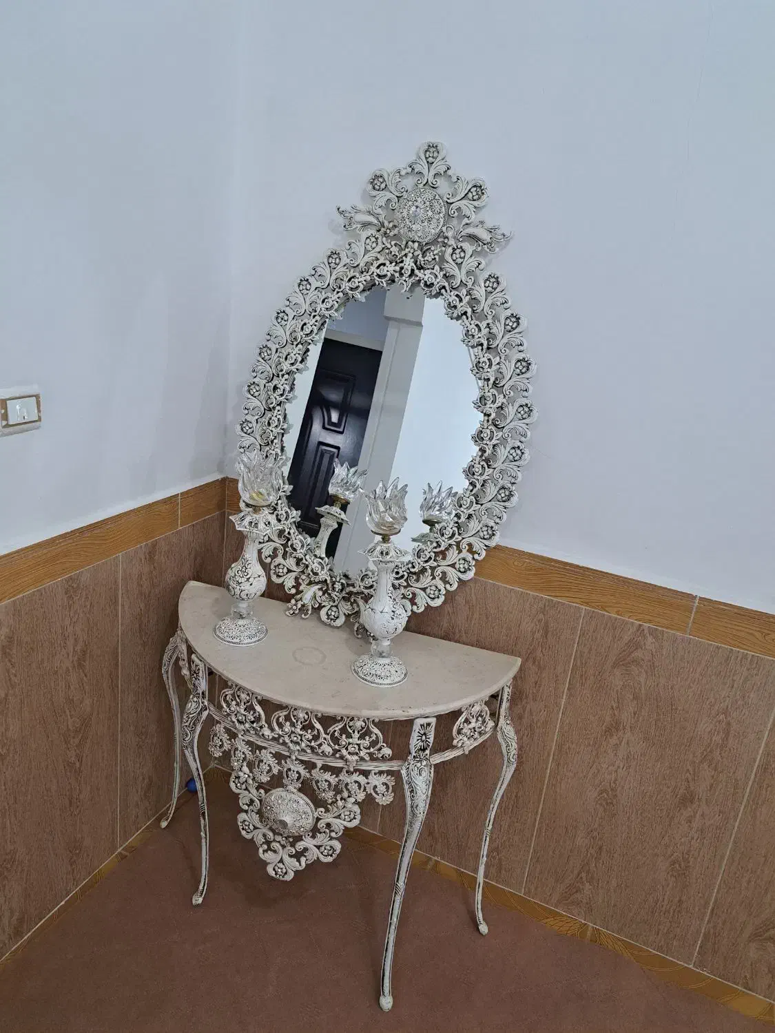 آینه وشمدانی|صنایع دستی و سایر لوازم تزئینی|قروه, |دیوار