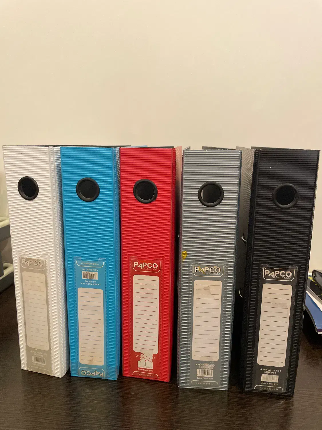 بسته ۵ عددی زونکن پاپکو اسناد بایگانی در حد نو|لوازم التحریر|کرج, شهرک فهمیده|دیوار