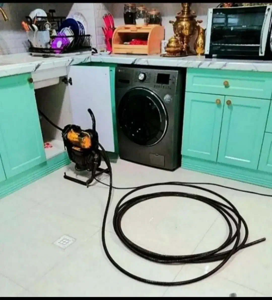 لوله بازکنی و فنر زنی چاه رسوبگیری|خدمات پیشه و مهارت|آبادان, |دیوار