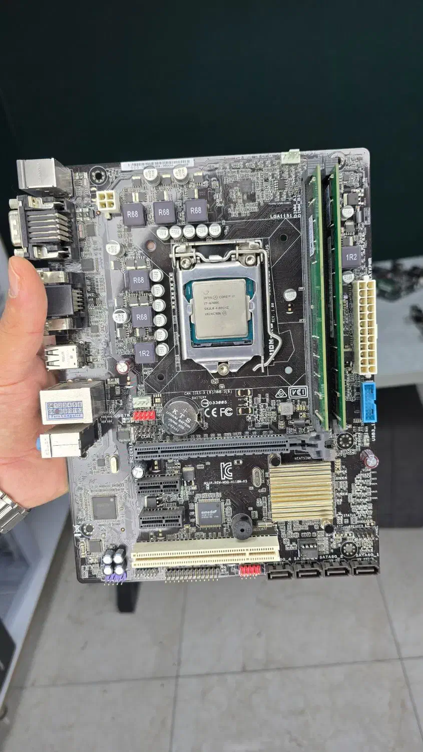 مادربرد H110 cpu i7 6700k ram 16g ddr4|قطعات و لوازم جانبی رایانه|فردیس, فردیس|دیوار