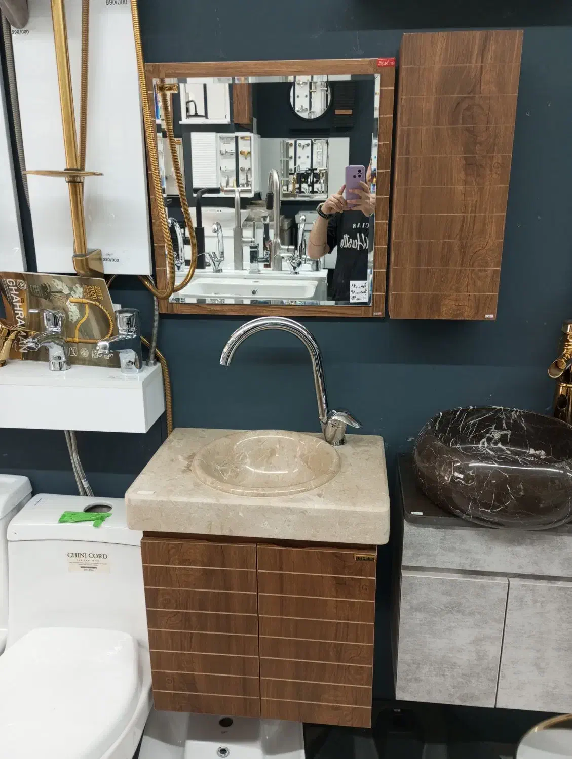 روشویی کابینتی 35*50سنگی توکار|لوازم سرویس بهداشتی|آبعلی, |دیوار