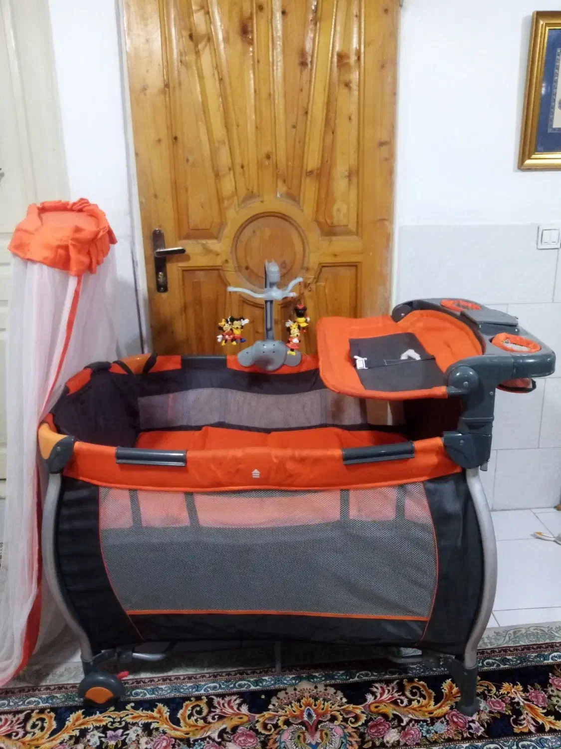 روروئک اشانتیون همراه تخت پارک کودک تخت موزیکال|تخت و صندلی بچه|گلستان (تهران), |دیوار