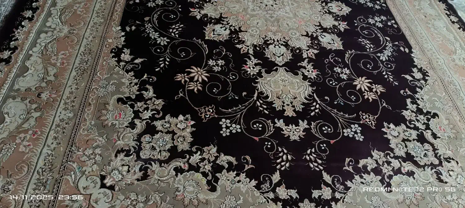 فرش ۱۲متری کرم زرشکی|فرش|اقبالیه, |دیوار