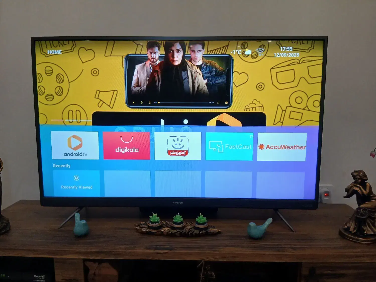 تلویزیون ۴۳ اینچ هوشمند ایکس ویژن|تلویزیون و پروژکتور|رشت, رودباری|دیوار