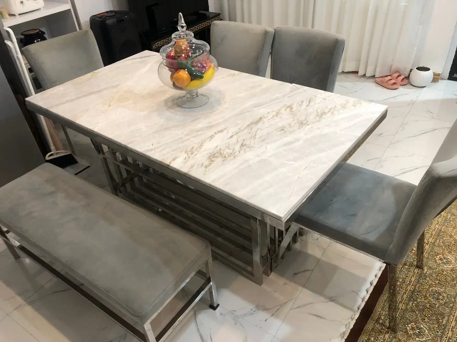 ست نهارخوری و مبل راحتی|مبلمان خانگی و میز عسلی|کرج, باغستان|دیوار