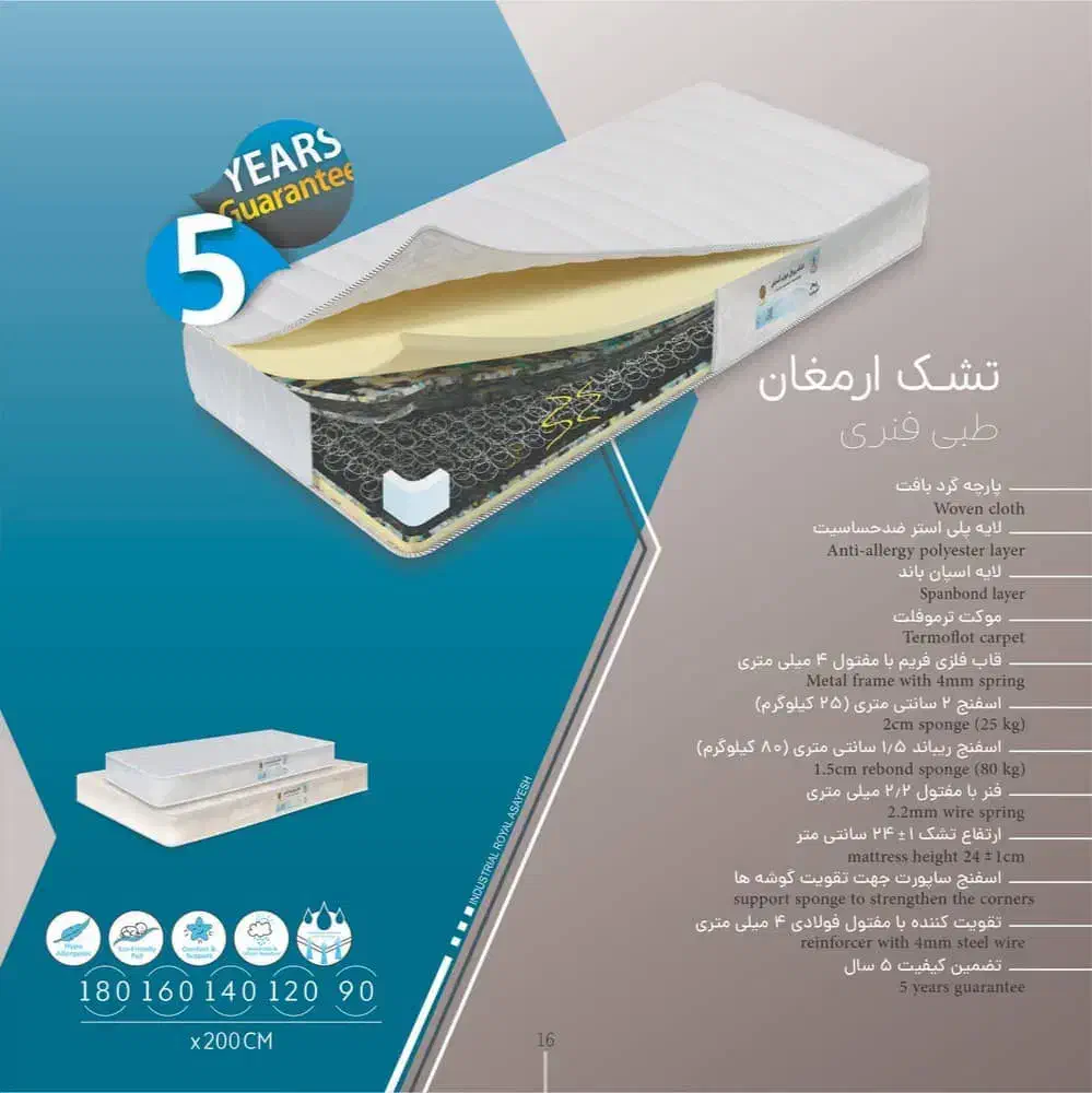 تشک طبی و فنری|تشک تختخواب|شوش, |دیوار