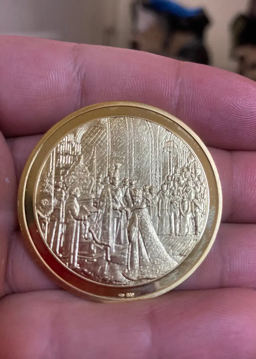 سکه یادبود تاجگذاری کلکسیونی|کلکسیون سکه، تمبر، اسکناس|یزد, |دیوار