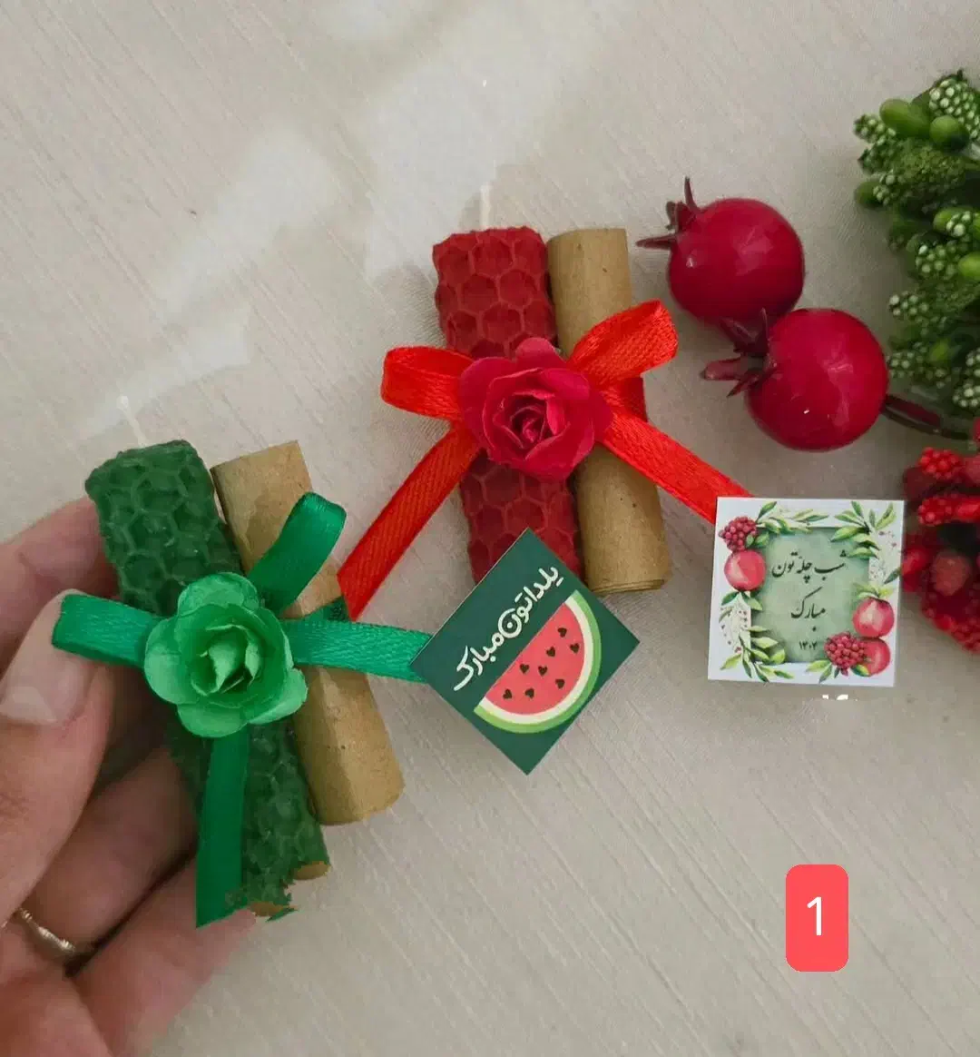 شمع و گیفت یلدایی و گیفت عروسی|صنایع دستی و سایر لوازم تزئینی|گناباد, |دیوار